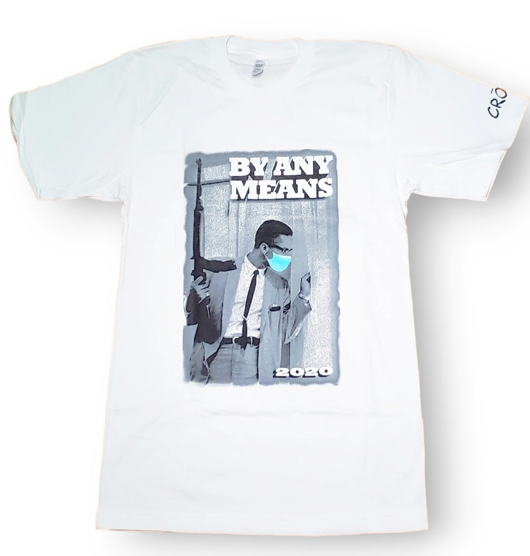 White "By Any Means" Tee