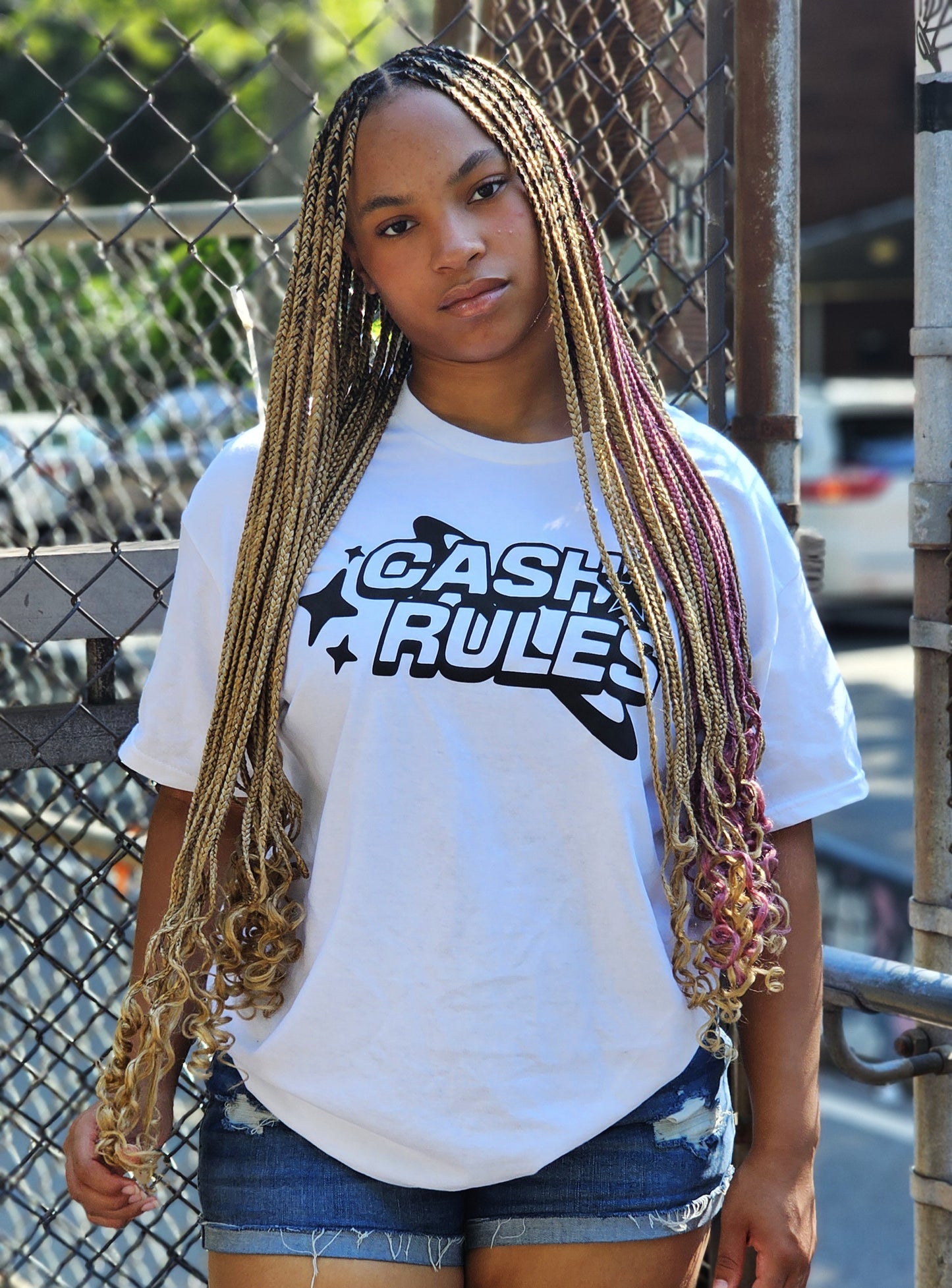 White "Cash Rules" Unisex Tee