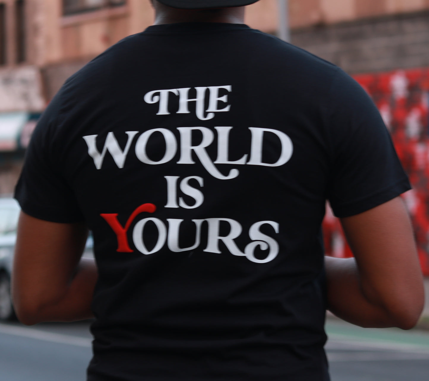 Black "The World Is Yours" T-Shirt